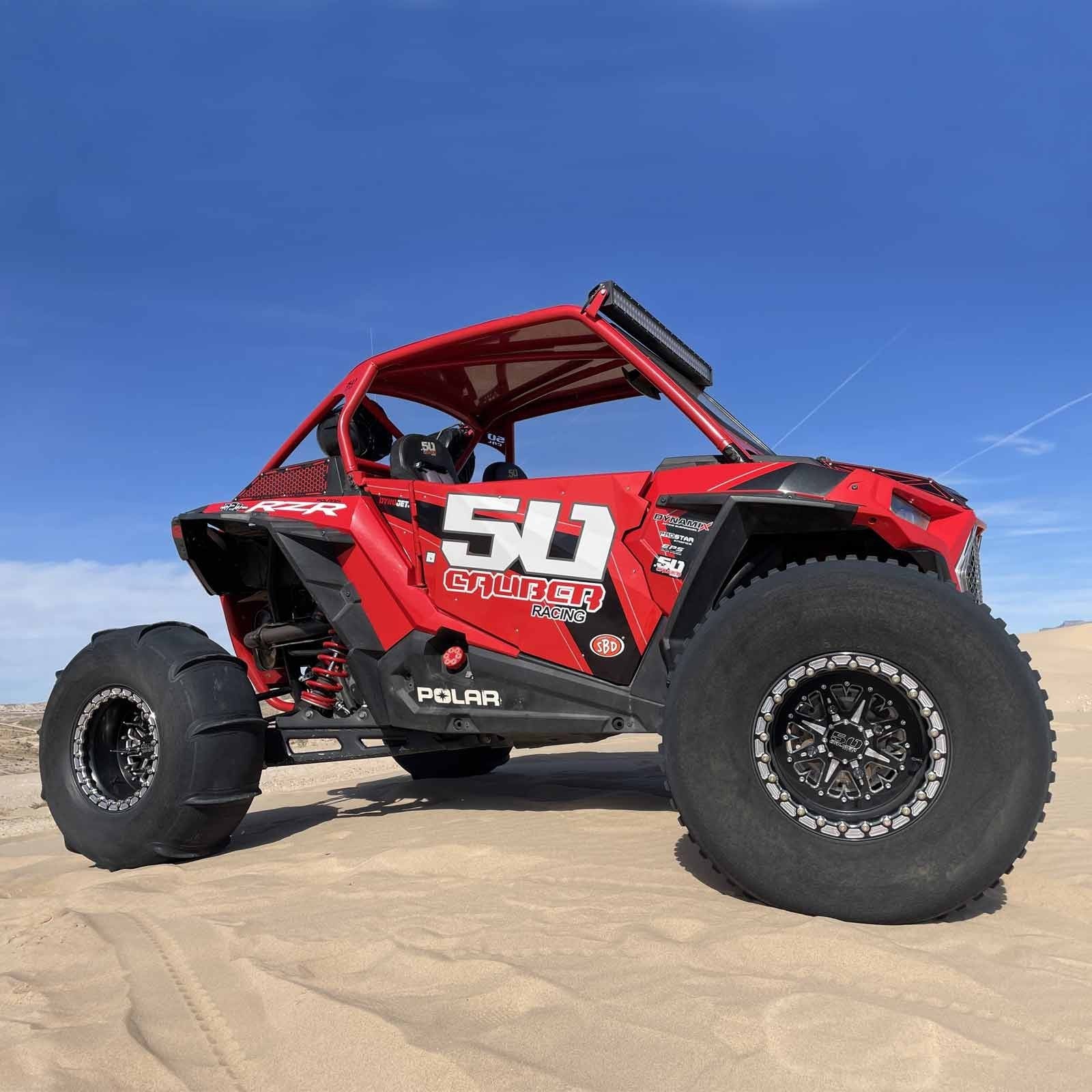 502 Billet Aluminum Beadlock wheel on a Polaris Turbo S RZR