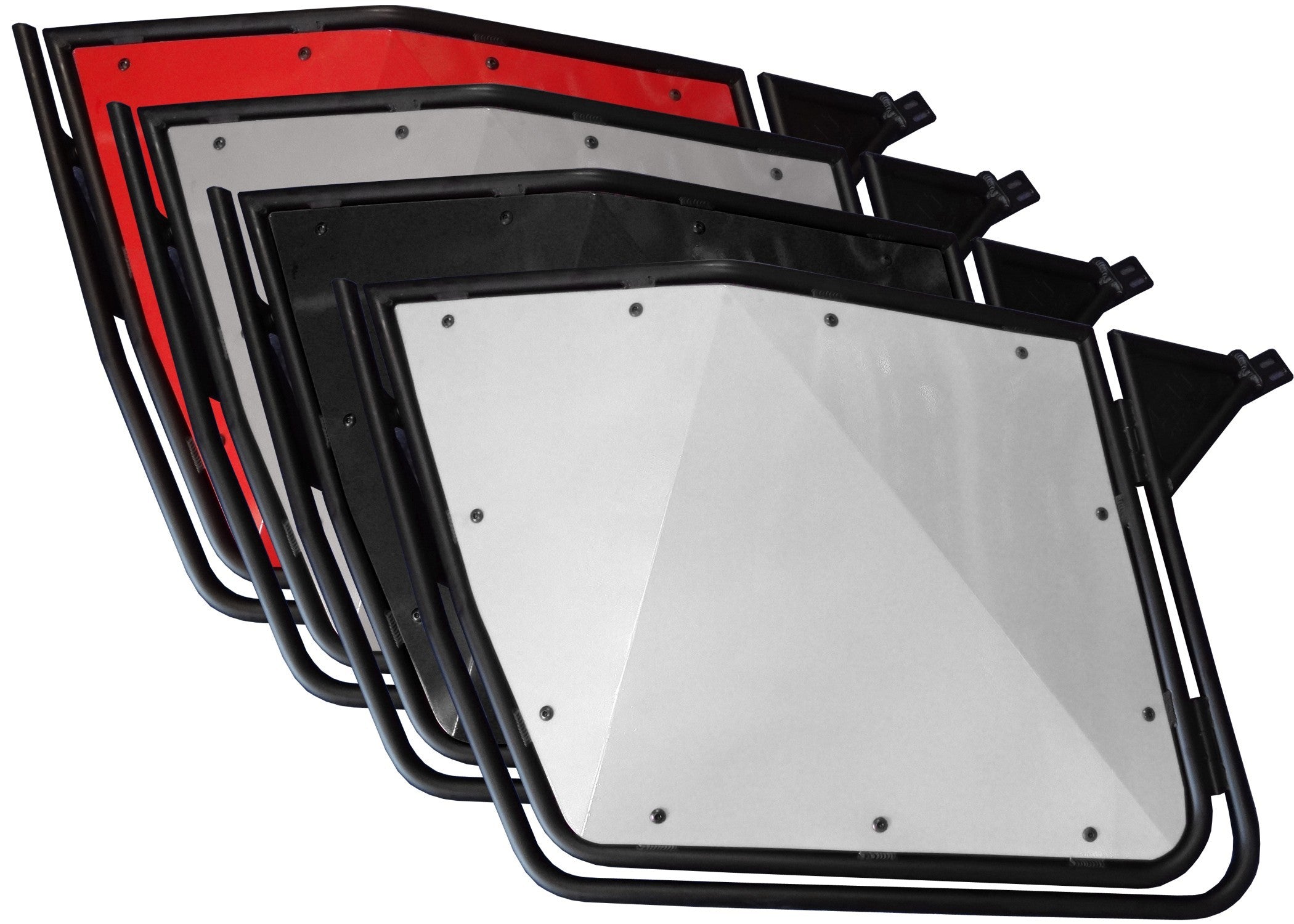 50 Cal RZR Doors White on Black