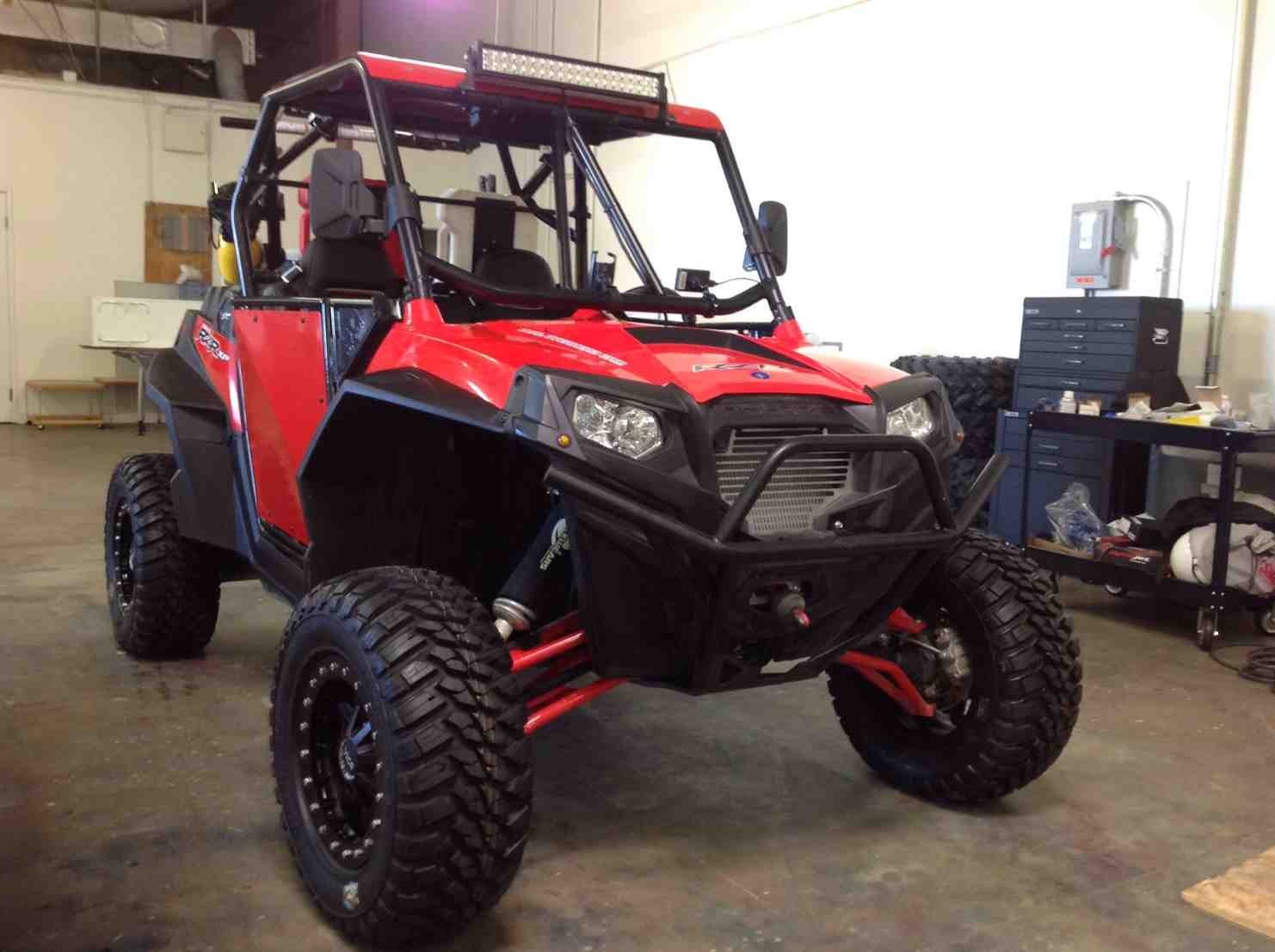 50 Cal RZR Doors Red on Black
