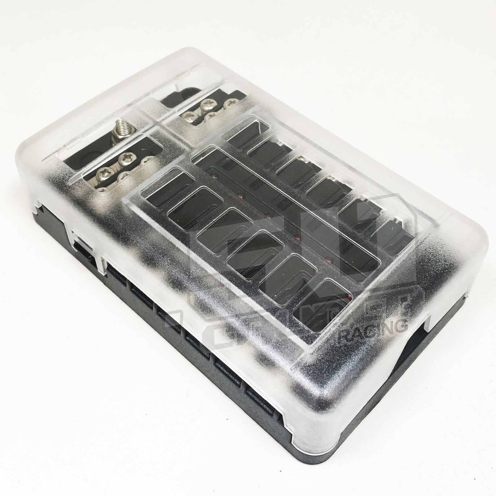 12 Way power and ground fuse block