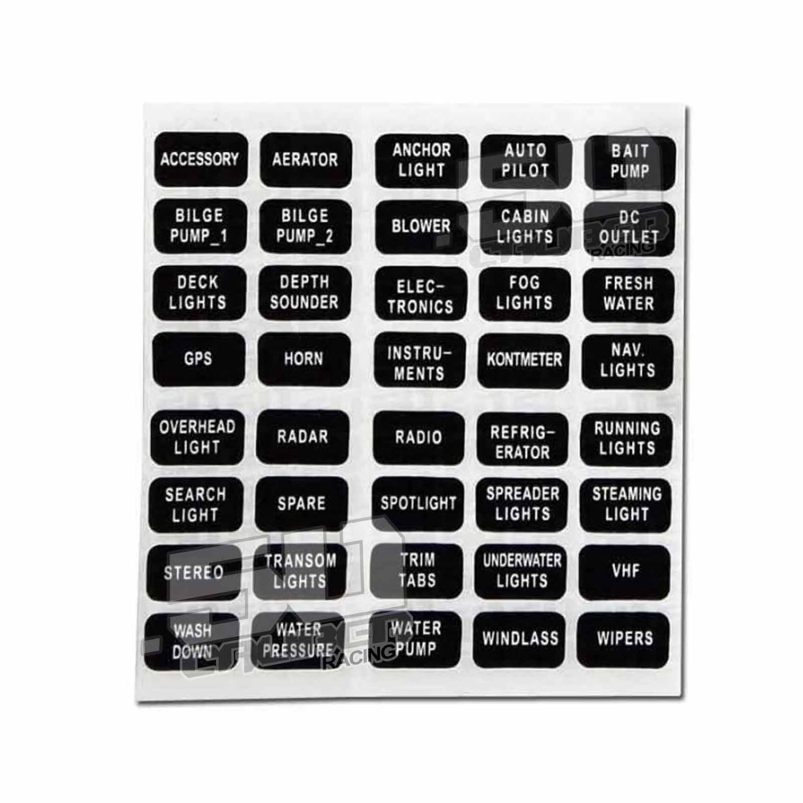 stickers for fuse block labeling