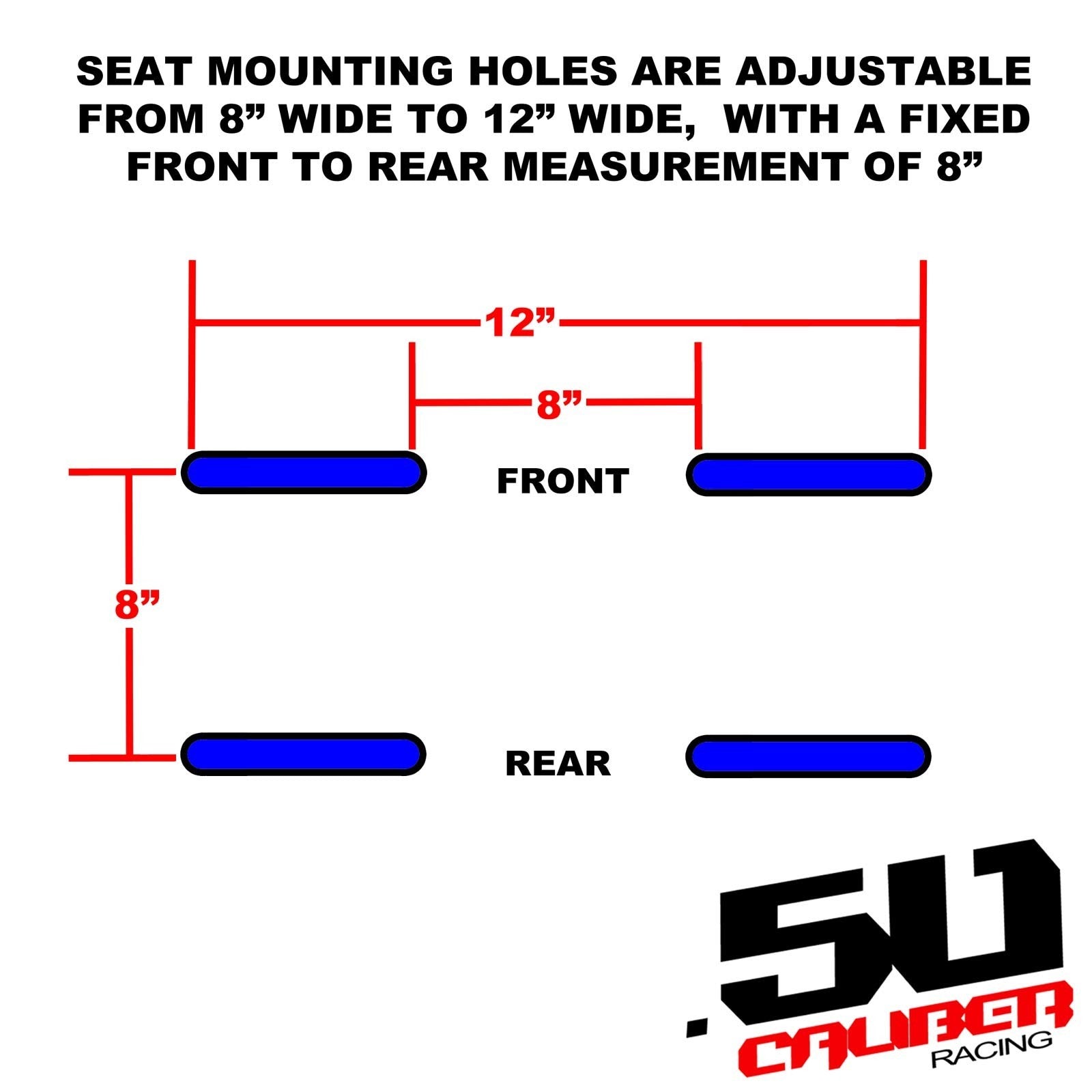 XP1000 Bucket Seat with Carbon Fiber Look - Adjustable Base Dimensions
