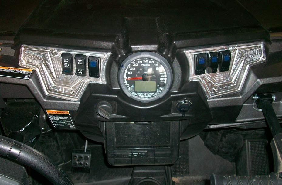 XP1000 CNC Billet Dash Installed