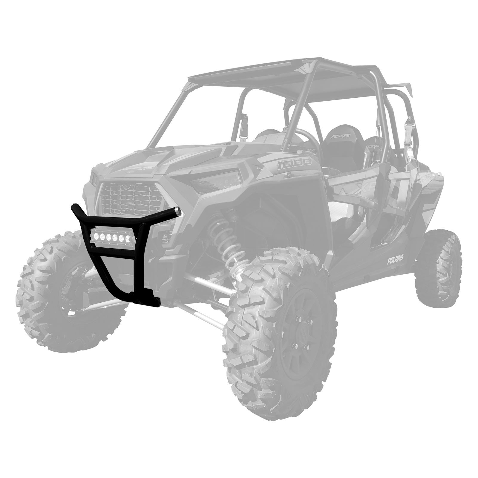2019+ RZR XP1000 & Turbo Tubular Front Bumper Black Powdercoat