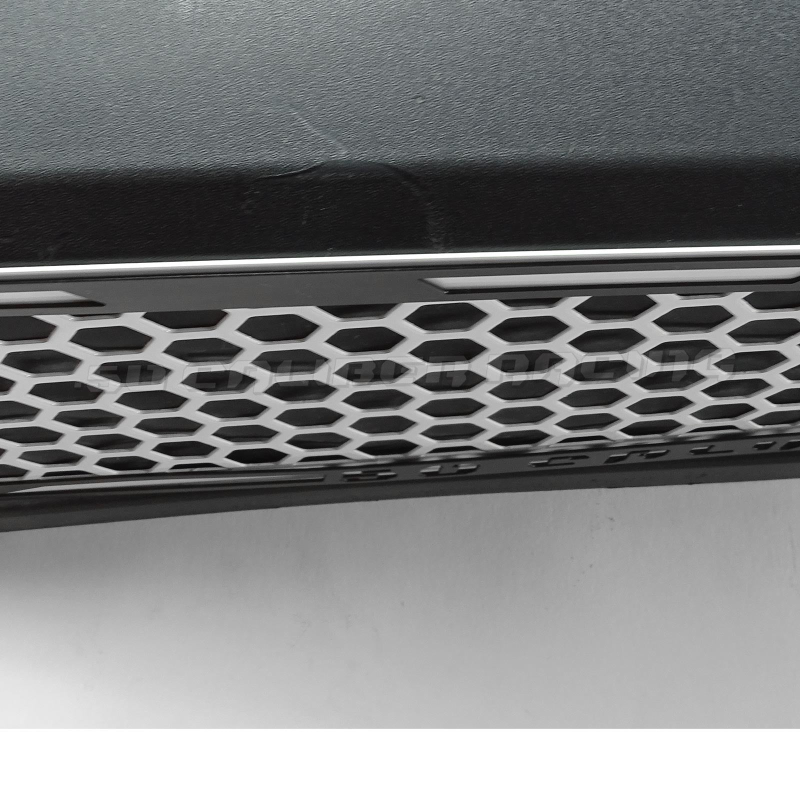 RZR XP Turbo Laser Cut Steel Side Intake Grilles White / Black Two tone