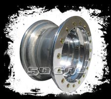 polished beadlock wheel