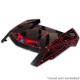 RZR XP Turbo S Hood Bling  Red / Black Powdercoat