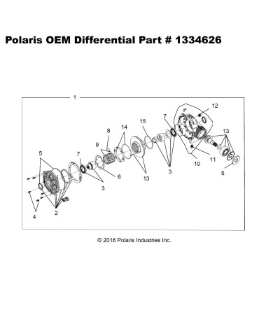 OEM Polaris Front Gear Case