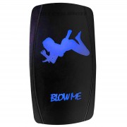 "Blow Me" On/Off Rocker Switch Sexy Design Waterproof with LED Illumination - Carling Style Body	