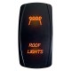 Illuminated On/Off Rocker Switch Roof Lights Orange