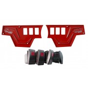 XP1000 6 Switch Dash Panel Red