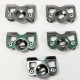 5 pack 7/16 Dzus Tab Fasteners with Button and Spring