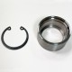 4130 Chromoly Uniball Cup with Snap Ring for .5" Bore Uniball Bearing