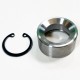 4130 Chromoly Uniball Cup with Snap Ring for .75" Bore Uniball Bearing