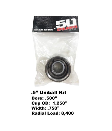 Uniball Bearing Fabrication Kit - .5" Bore