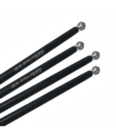 2022 RZR PRO R CNC Billet Radius Rods with Black Powder Coat Finish