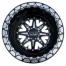 15x8 Beadlock wheel 4x156 .190 3/5 offset Black