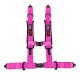 2" 4 point Harness pink