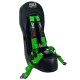 Can-Am X3 Bump Seat with 2" Green Buckle Harness