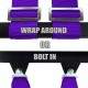 2" 4 point off raod harness purple