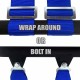 2" 4 point harness seat belt blue