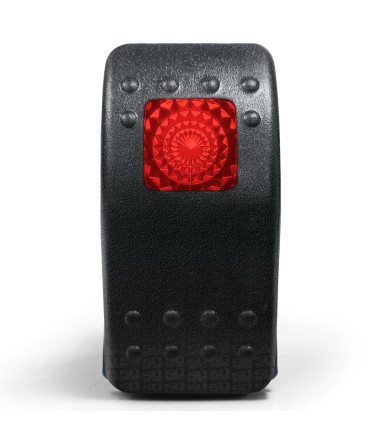 LED 7 pin Illuminated 50 Caliber Racing Momentary Rocker Switch laser