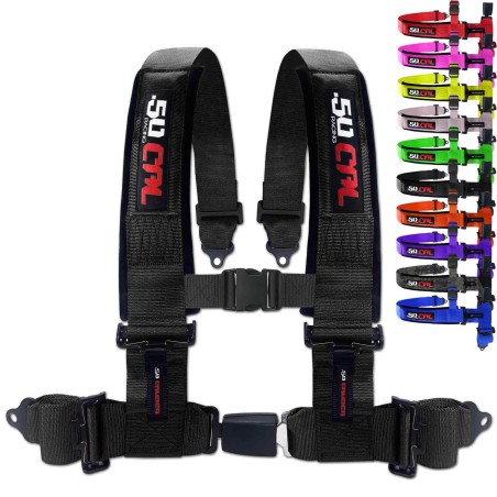 2" & 3" 4 point Harness with push button release
