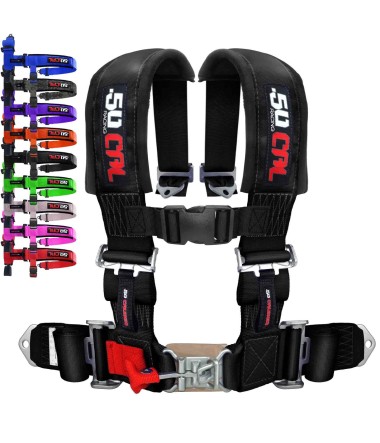 50 Caliber Racing 2" 4 pt Racing Safety Harness sub strap in colors