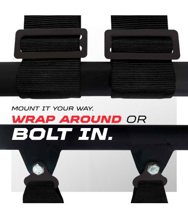 SFI Approved 2" and  3" 5pt Black Safety Harness