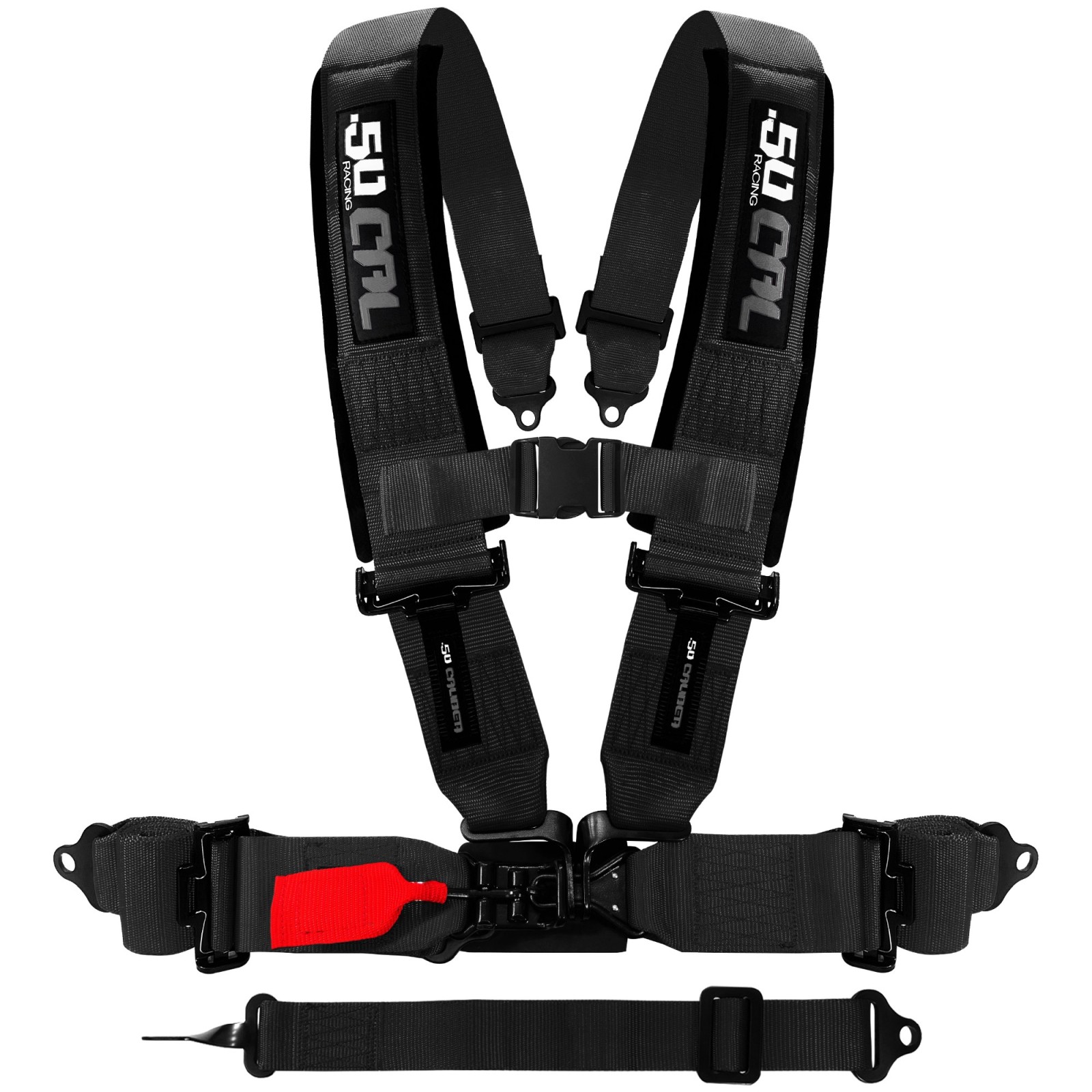 SFI Approved 2" and  3" 5pt Black Safety Harness