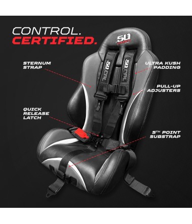 2" and 3" 5 Point Harness SFI Certified Racing Harness
