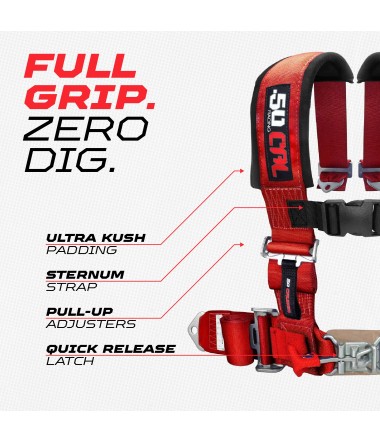 3" 5 point Offroad Belts H style