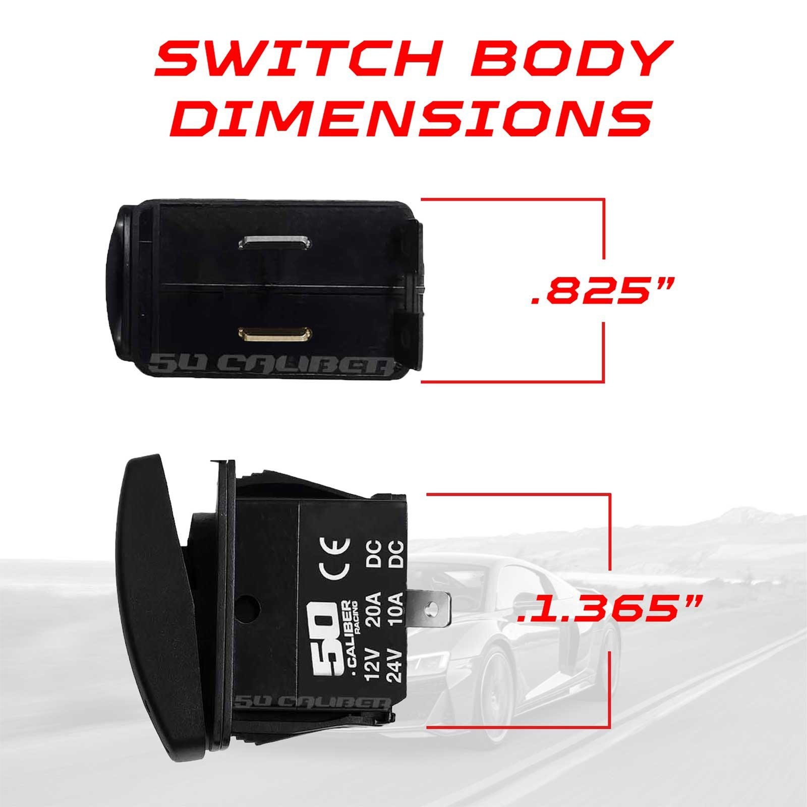 Dual type A USB LED illuminated rocker switch