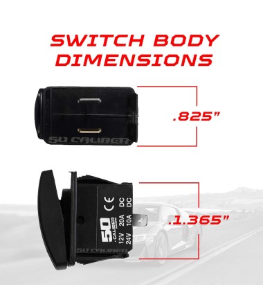 Dual type A USB LED illuminated rocker switch