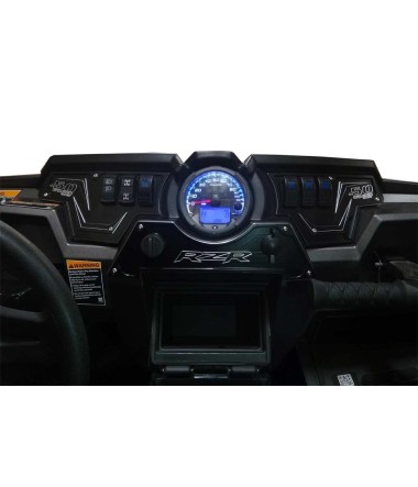 XP1000 3 piece Dash Panel Black with switches