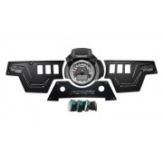 XP1000 3 piece Dash Panel Black with switches