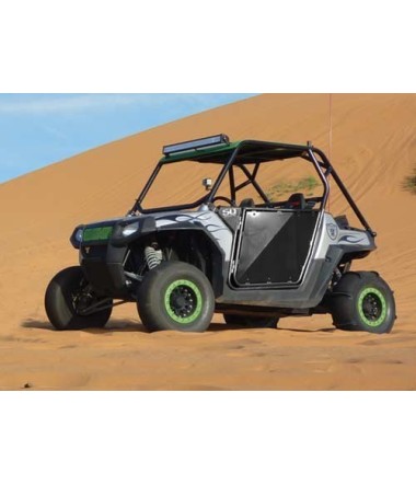 Black on black rzr 2 seater doors for rzr s	 xp	 800 and 900