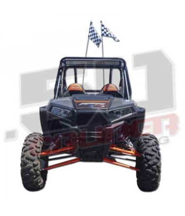 XP900 Polaris RZR Roll Cage Straight Light Bar Rack Combo with 30 inch LED Light Bar