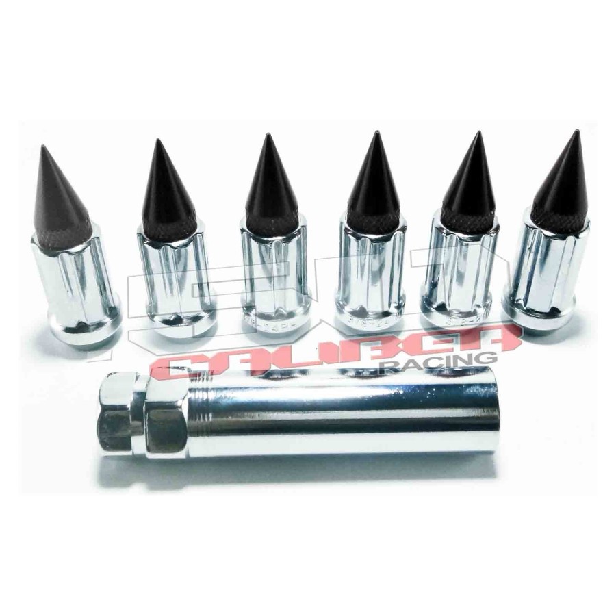 10 x 1.25 mm Chrrome Spiked Lug Nuts - 16 Pack