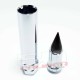 10 x 1.25 mm Chrome Lug Nuts with Anodized Aluminum Spikes - Black