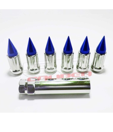 10 x 1.25 mm Chrrome Spiked Lug Nuts - 16 Pack