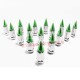10 x 1.25 mm Chrome Lug Nuts with Anodized Aluminum Spikes - Green Removable Tips