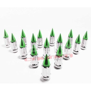 10 x 1.25 mm Chrrome Spiked Lug Nuts - 16 Pack