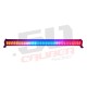 42 Inch Multicolor LED Light Bar with Wireless Remote - Brilliant Red Blue and Amber Lighting