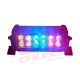 6 Inch Multicolor LED Light Bar with Wireless Remote - Brilliant Red Blue and Amber Lighting