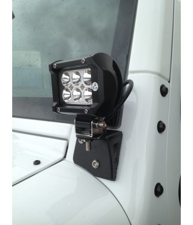 A-Pillar Pod Light Mount Brackets for Jeep Wrangler