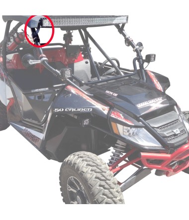 Upper LED Light Bar Mounting Brackets for Arctic Cat Wildcat