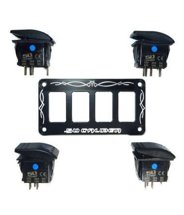 Universal Dash Panel With Switches 