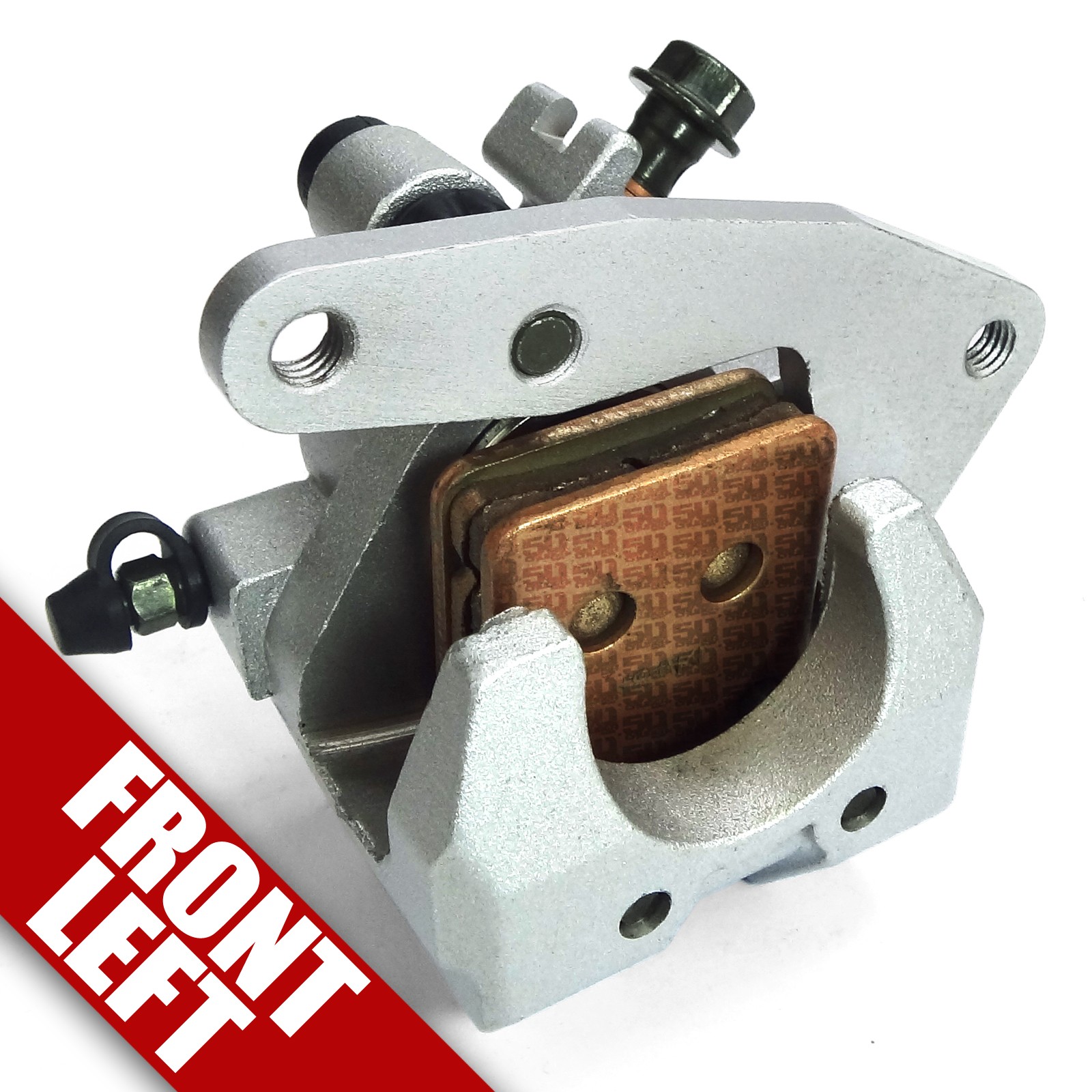 Details about   1 New Front Brake Caliper Set Fits YAMAHA GRIZZLY 660 2002-2008 YFM660 WITH PADS