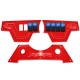 RED - RZR XP1000 8 Switch Dash Panel. 3 Piece + 6 Switches included.